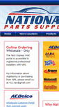 Mobile Screenshot of nationalpartssupply.net